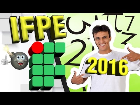IFPE 2017 / Correção Exame de seleção 2016 - 2017 / Resolução  IFPE 2016 - 2017/matemática