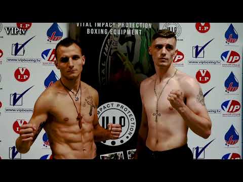 Luke Evans v Denis Madry weigh-in for VIP's Sunday show in Bolton 12.9 21