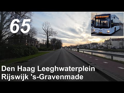 HTM lijn 65: Station Den Haag HS - Rijswijk 's-Gravenmade | Verkeersdrukte | HTM 1204 | 2023