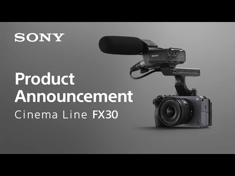 Sony Cinema Line FX30 Super 35 Camera (Body Only) - Compact cage-free design with 4K up to 120p