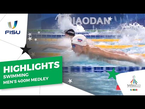 Swimming Mens 400m Individual medley Final #Napoli2019.