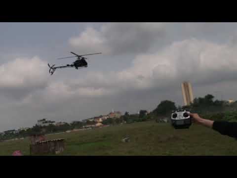 Trex 500 4 blade - Battery 6000mah 22.2v - Flywing H1 test Flight