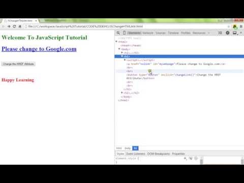 Change Html Attribute Using Javascript Demo
