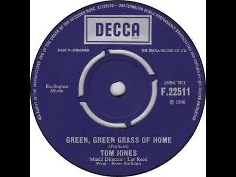 UK no. 1, (259) Tom Jones - Green, Green Grass Of Home