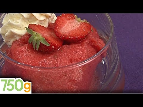 Recette sorbet fraise​