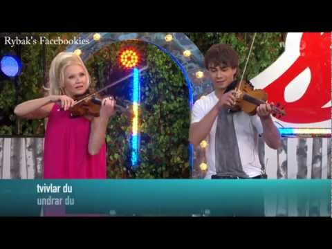 Alexander Rybak, Kalle Moraeus & Linda Lampenius "Underbart" Allsång på Skansen 10.7.12