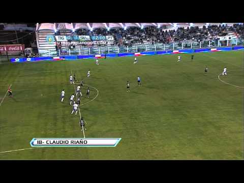 Gol de Riaño. Tigre 0 - San Martín 1. Fecha 16. Torneo Final 2013. Fútbol Para Todos