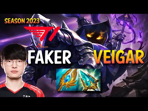 T1 Faker VEIGAR vs K'SANTE Mid - KR Ranked