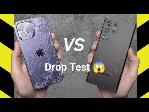 iphone 14 pro max vs samsung s23 ultra (Drop and Hot Water test)🔥😱#video#iphone#samsung#viral