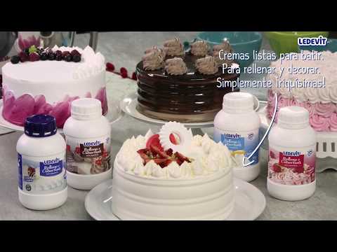 Como usar las cremas Relleno y Cobertura para repostería Ledevit - Modo de uso