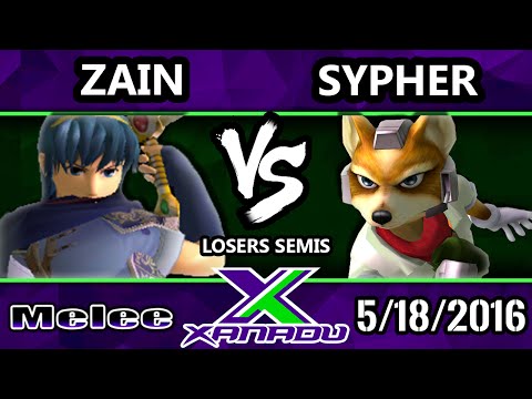 S@X 150 SSBM Losers Semis - Zain (Marth) Vs. Sypher (Fox)