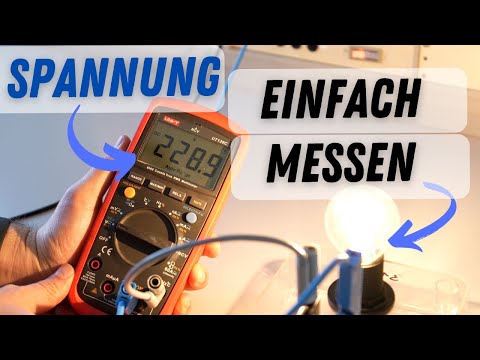 Spannung einfach messen mit Multimeter - Elektrotechnik