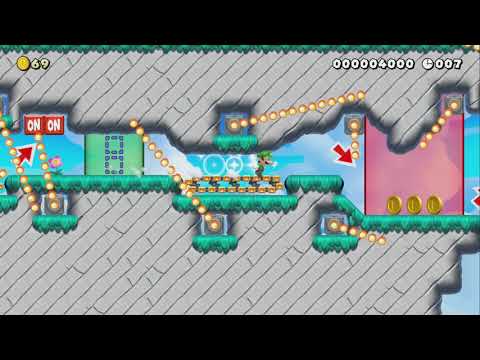 Fast Firebar Run [20s] by Icay - Super Mario Maker 2 - No Commentary 1bu