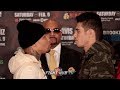 GERVONTA DAVIS GOES FACE TO FACE WITH TALLER HUGO RUIZ IN LOS ANGELES AT FINAL PRESS CONFERENCE