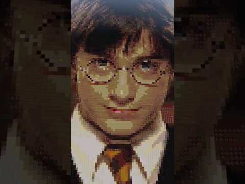 Vk Vickey Gamer - Harry Potter Pixel Art in Minecraft #shorts