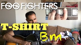 ♫ T Shirt (Acoustic Cover) ♫ - with chords displayed in real time - Foo Fighters