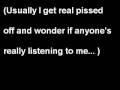 The cruxshadows - I shot tomorrow (lyrics) 