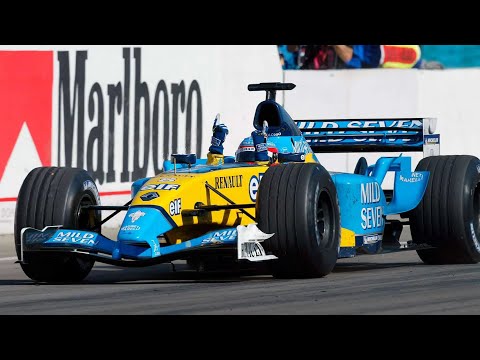 A hotlap around Spa-Francorchamps with the 2003 Renault R23