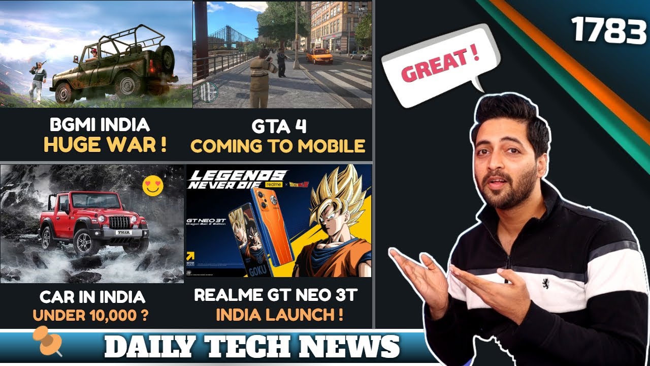 BGMI In Trouble😮,GTA Trilogy Mobile😍,Car Under 10k India🤪,GT Neo 3T India,Poco C40 #1783