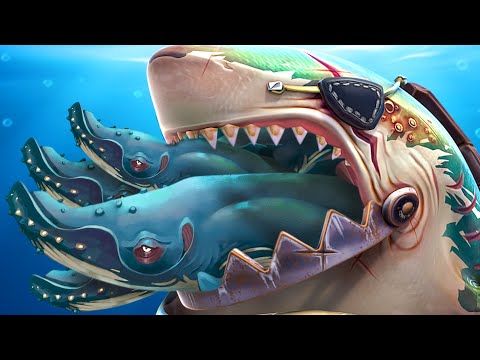 VETERAN GREAT WHITE SHARK EATS 4 WHALES AT THE SAME TIME - Hungry Shark World - Part 18 | Pungence