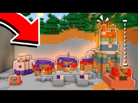 ESCAVEI a NOVA VILA em RUÍNAS SECRETA! - Minecraft Hardcore