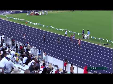 2021 USATF Junior Olympics 13-14 year old Girls 200m (Semifinal Heat 3)