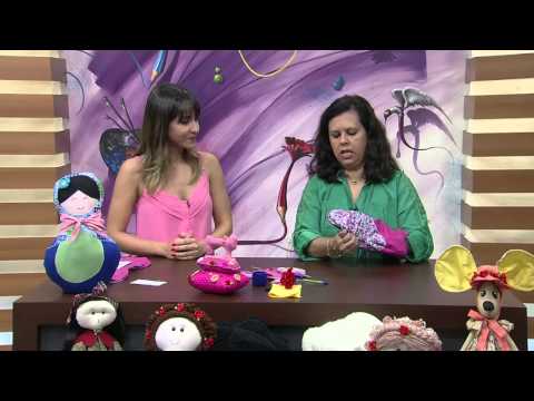 Mulher.com 17/09/2014 - Boneca Matrioska Peso de Porta Feltro por Jully Malzoni