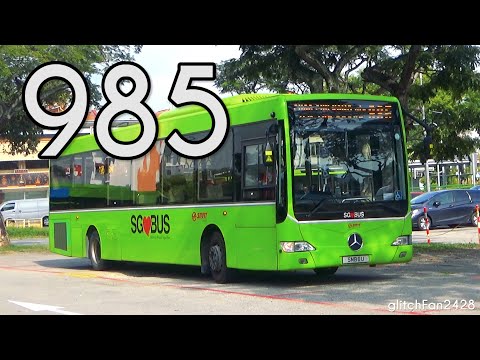 [SMRT] SMB6U on Service 985 - Mercedes Benz OC500LE Gemilang