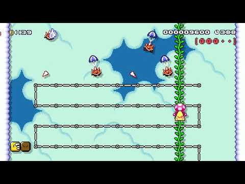 World 7-9 Rainbow Rails by 3rd Bunny - Super Mario Maker 2 - No Commentary 1ca