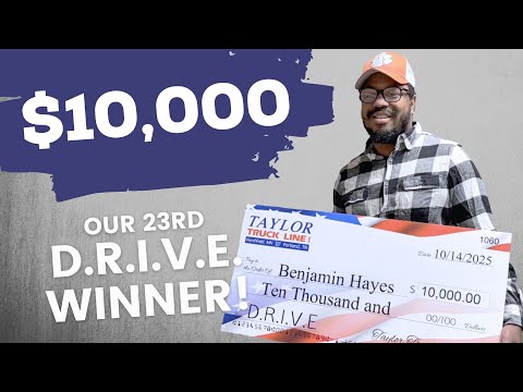D.R.I.V.E. $10,000 Drawing | Our 23rd Winner, Benjamin Hayes!