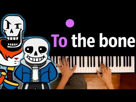 💀To the bone 💀НА РУССКОМ (Андертейл) feat. JT Music ● караоке | PIANO_KARAOKE ● ᴴᴰ + НОТЫ & MIDI