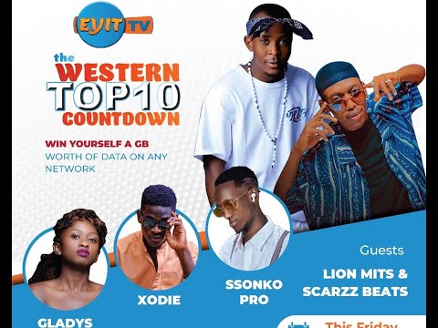 Scarzz Beats & Lion Mits live on Eyit Tv. #TheWesternTopTenCountdown