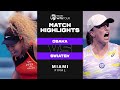 Naomi Osaka vs. Iga Swiatek | 2022 Miami Final | WTA Match Highlights