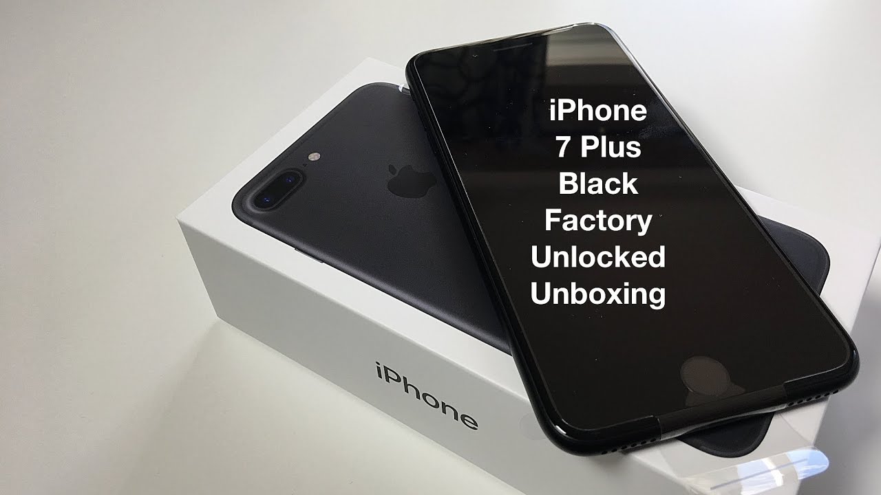 iPhone 7 Plus Unboxing - Black Factory Unlocked 128GB