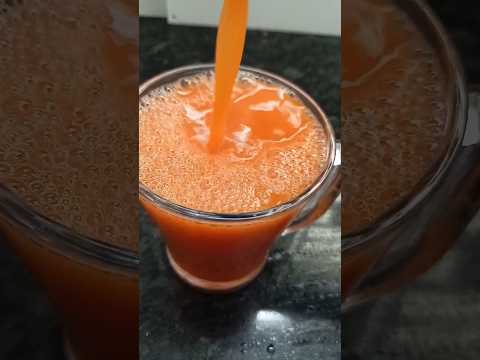 Homemade Carrot Juice/ carrot juice for skin glowing. #shorts