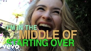 Sabrina Carpenter - The Middle of Starting Over (Official Lyric Video)