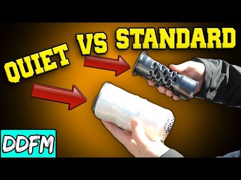 Quiet Baffle vs Standard Baffle / Vance and Hines Mini Grenades Sportster Exhaust