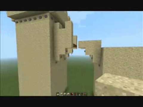 Minecraft | Lets build | a Sand castle part 1: entrance