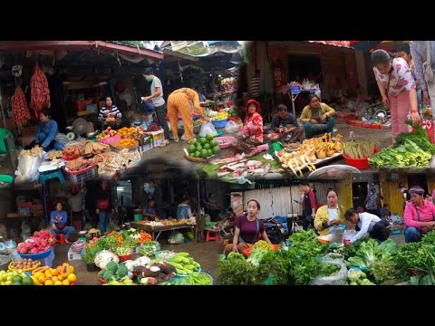 Cambodian Routine Fresh Market Food Compilation - Best Cambodian Market Today