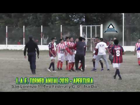 San Lorenzo 1 - Tiro Federal 0 (LAF - Apertura 2019) - fecha 4