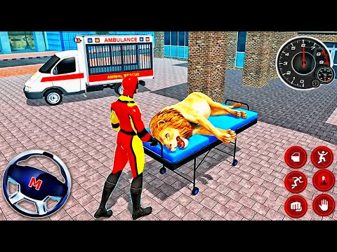 Light Speed Robot Hero Animal Rescue Mission - 911 Ambulance Cars - Best Android GamePlay