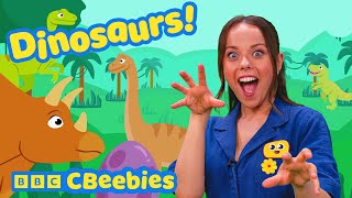 Time to Play Dinosaurs 🦖🦕 | CBeebies House Fun with Evie and Friends 🌈✨