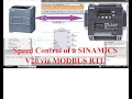 TIA Portal Speed Control Of A SINAMICS V20 Via MODBUS RTU
