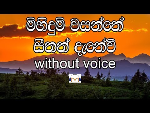 Meedum Wasanthe Karaoke (without voice) මීදුම් වසන්තේ සීතත් දැනේවී