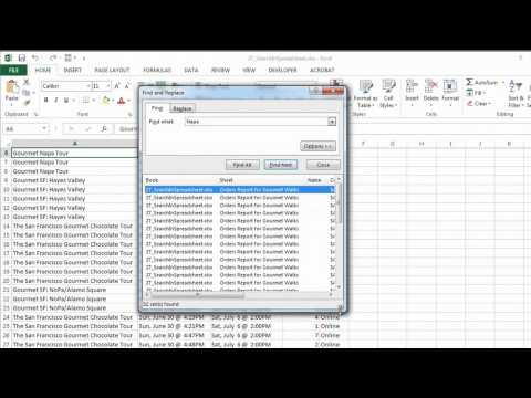 How to Do a Search on an Excel Spreadsheet : Microsoft Excel Help