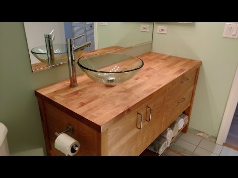 Finishing and installation of table top wash basin