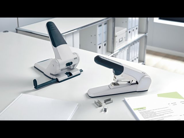 Petrus 305 Taladro Perforador para Grossos - Perfura até 65 Folhas - Até Formato A3 - Esvaziamento Fácil - Punções 5.5mm 623358 - vídeo 1