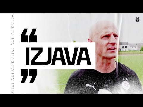 Izjava - Igor Duljaj, FK Partizan - FK Bohemians Praha 1905