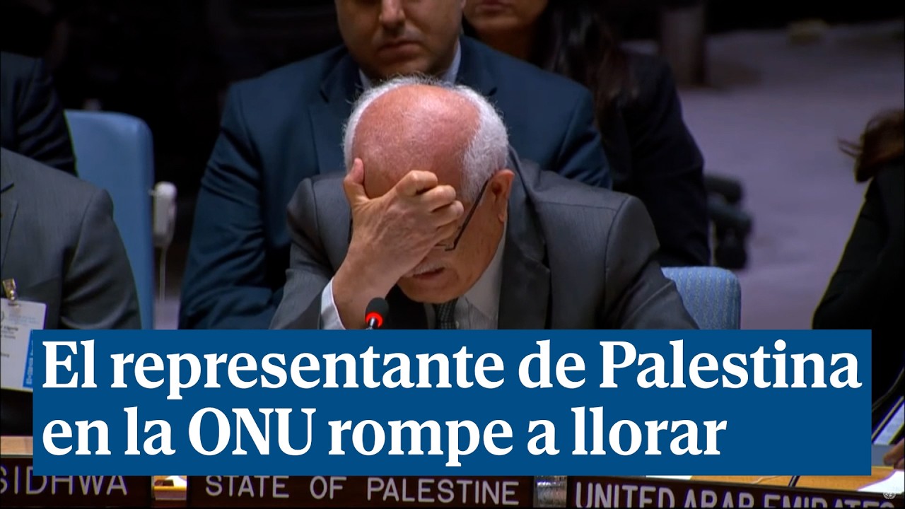 El representante de Palestina ante la ONU rompe a llorar: "¿Cómo puede alguien tolerar este horror?"