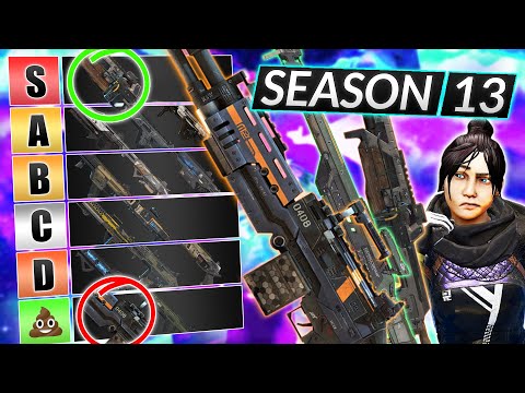 NEW WEAPONS Tier List for Season 13 - BEST and WORST GUNS - Apex Legends Guide